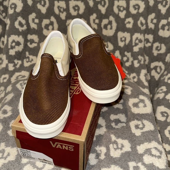 Vans Classic Slip-On Sneakers Desert Twill Brown/Beige New 🆕 & Never Worn 🥰 - Picture 3 of 17